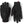 Pair of black Hestra mesh gloves with velcro wrist straps