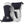 Hestra navy and grey insulated winter mittens with wrist straps and carabiner