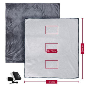 Open Box ActionHeat 7V Battery Heated Plush Throw Blanket