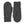 Hestra charcoal grey wool knit mittens with ribbed cuffs