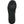 Black rubber boot outsole with geometric chevron tread pattern