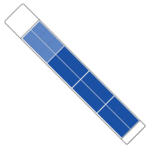 ThermApparel cooling pack strip with blue rectangular inserts