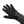 Warm and Safe black heated glove liner with battery port on wrist