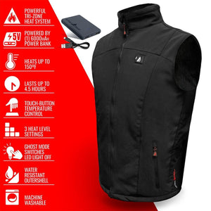 Open Box ActionHeat 5V Men's Heated Softshell Vest - view 5