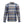 Black Diamond blue and grey plaid long sleeve button down flannel shirt