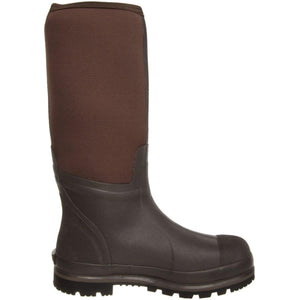 Muck brown rubber and neoprene tall work boot