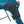 Black knee ice wrap secured with straps on a person wearing teal leggings