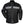 Tourmaster black motorcycle rain jacket with reflective chest and arm stripes