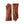 Hestra brown leather gloves with side zipper detail