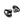 Pair of black wireless open ear earbuds