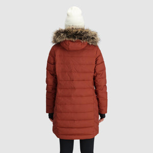 Outdoor Research Women's Coze Lux Down Parka (Bone, XS)