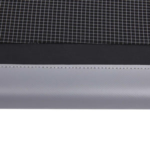 Black Diamond gear fabric detail showing grid pattern and grey trim