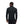 Back view of a man wearing a black Black Diamond long sleeve zip neck top