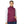 Woman wearing a purple Venture Heat quilted heated vest over a white long sleeve shirt