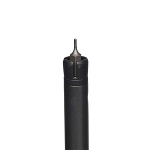 Close up of a black precision screwdriver tip