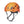 Orange Black Diamond climbing helmet with grey straps and side ventilation ports