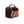 Kanga Coolers Maryland flag pattern insulated lunch bag with black sides and top handle