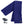 Blue ActionHeat fleece scarf with battery pack and charging cable