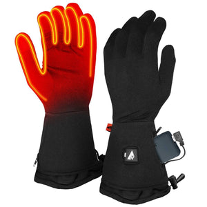 ActionHeat black battery heated gloves with visible heating elements