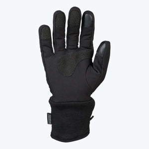 Mobile Warming black heated glove with textured grip palm and fingertips