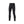 Black merino wool base layer leggings with elastic waistband