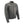 Black leather motorcycle jacket with zippered pockets and mandarin collar