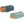 Two Kelty tent storage bags in blue and green colorways
