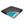 Black seat cushion with a cutaway view showing a blue gel grid layer and foam base