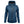 ActionHeat blue hooded softshell jacket with black front zipper and chest pocket