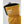 Yellow Hestra glove cuff with embroidered brand logo patch