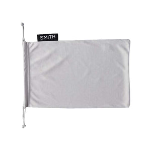 Smith Optics grey microfiber drawstring storage pouch