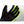 Therm-ic black and neon green heated glove palm detail