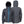 Fieldsheer charcoal grey hooded softshell jacket with bright blue zippers