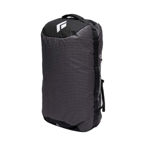 Black Diamond black patterned gear bag with top handle