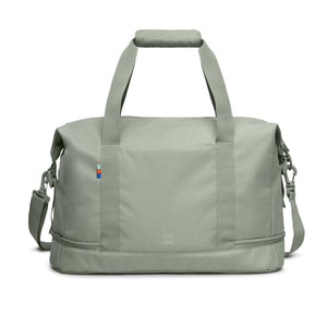 Sage green Got Bag duffel bag with top handles and detachable shoulder strap