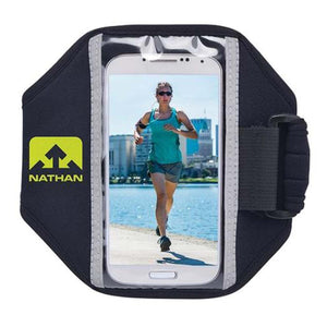 Nathan black smartphone armband with clear protective window