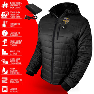 ActionHeat Minnesota Vikings 5V Men's Puffer Battery Heated Jacket