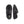 Pair of dark grey plush SnugToes slippers shown from top and side angles