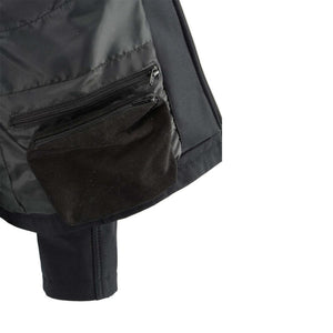 Interior view of a NexGen jacket showing a zippered pocket