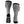 Gobi Heat grey heated socks with black trim and battery pocket