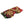 Red eye pillow with gold sun moon and star celestial print