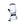 Kombi white winter mitten with black trim and adjustable wrist strap