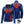 ActionHeat blue heated fleece pullover showing heating element locations and battery pack