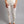 Merino Skins cream merino wool leggings with lace trim at ankles