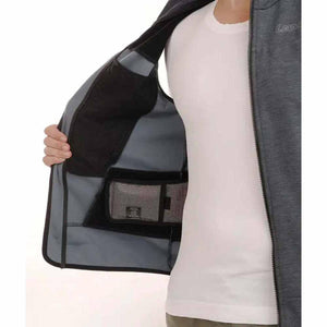 Interior view of Lenz jacket showing mesh pocket and lining