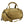 Thule tan duffel bag with top handles and adjustable shoulder strap