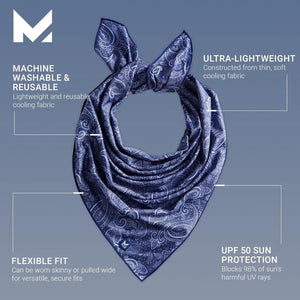 Mission HydroActive Cooling Bandana - Red Paisley