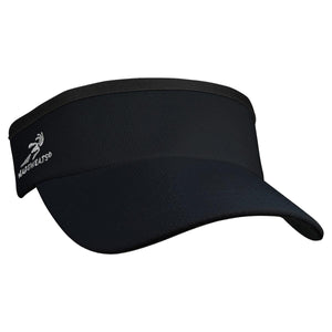 Black Headsweats visor with white logo