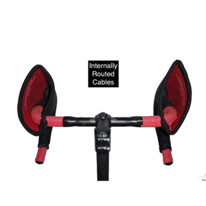 Bar Mitts handlebar covers installed on drop handlebars with internally routed cables