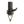 Black ski pole grip with integrated trigger mechanism and metal tip